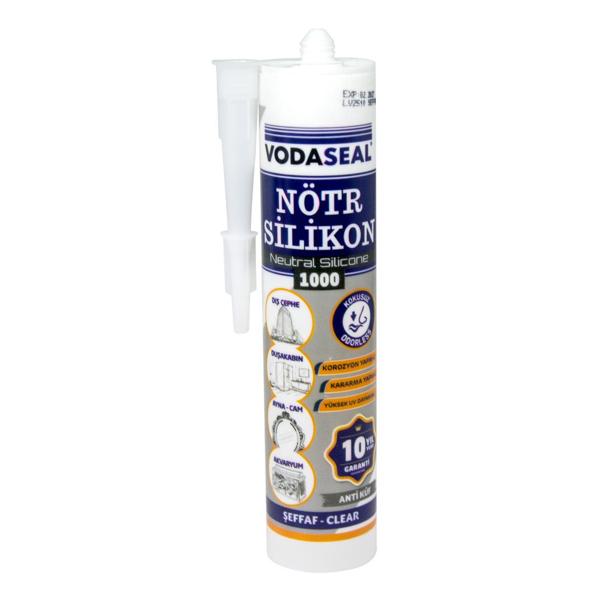 VODASEAL NSLC10 NÖTR SILIKON - SEFFAF - 280 ML